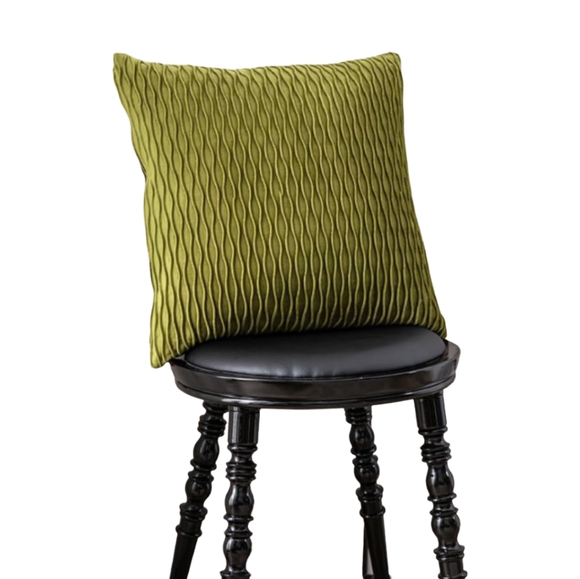 XL Set of 2 Matcha Green Tea Soft Ripple Corduroy Velvet Pillow Covers Pillows - Picture 2 of 12